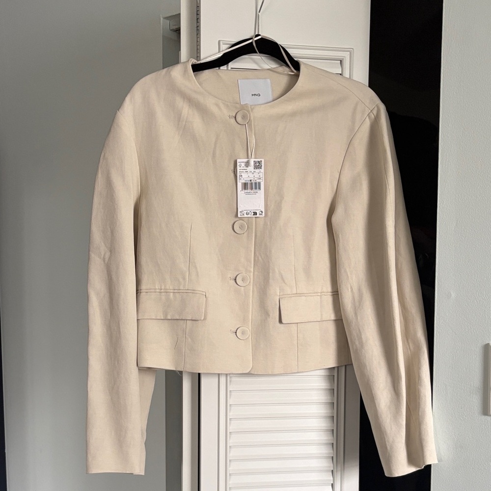 Mango Cream Women's Blazer - Picture 8 of 10